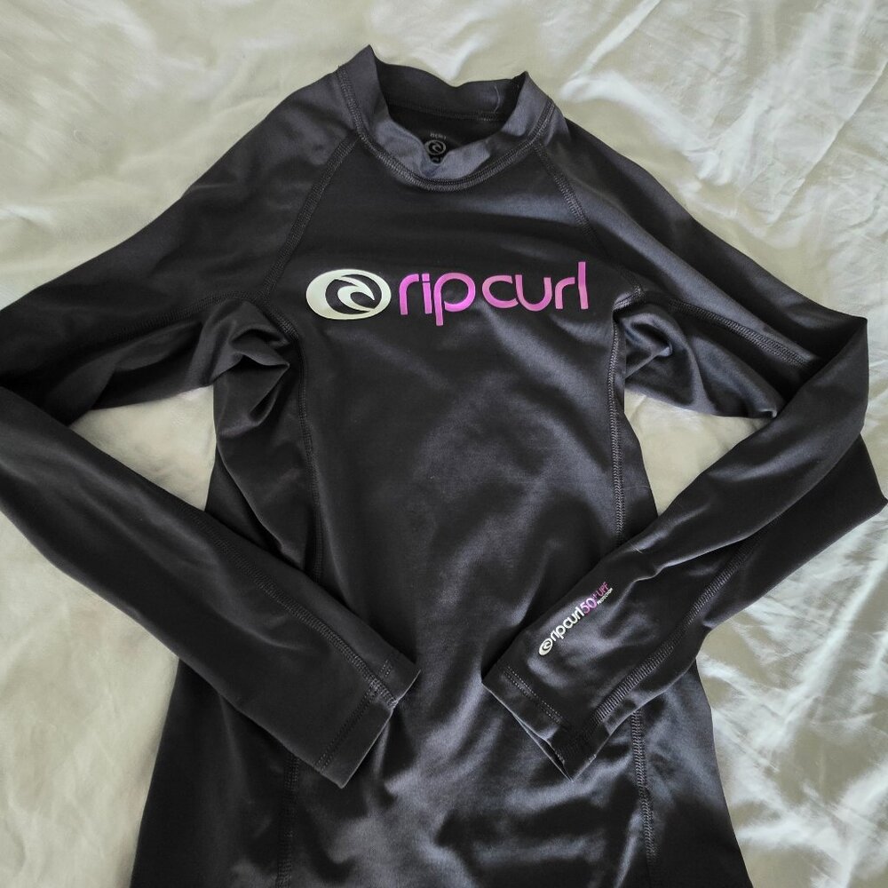 Rip curl swim shirt girls size 8 with sunblock